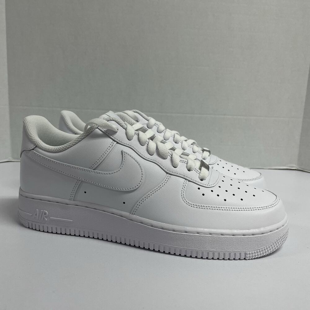 Nike Air Force 1 '07 Low Triple White CW2288 111 Size 11.5 All White Authentic